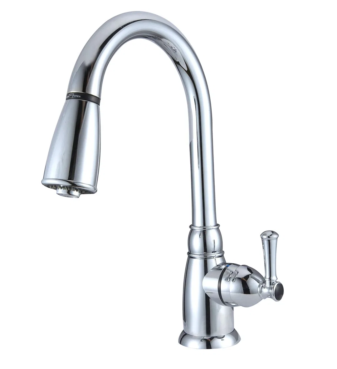 DF-PK160-CP – DURA FAUCET Faucet, Used For Kitchen Single Piece 8 Inch Deck Mount 15 Inch Pull Down Spout Single Leve...